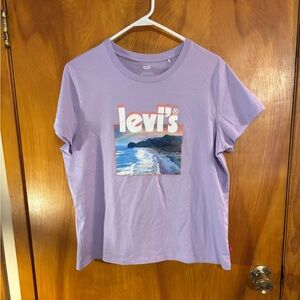 Levi's Lavender Scenic Graphic Tee